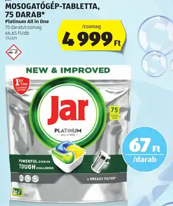 ALDI JAR MOSOGATÓGÉP TABLETTA ajánlat