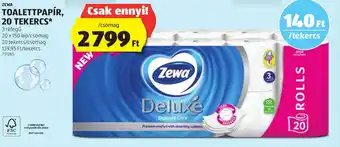 ALDI ZEWA TOALETTPAPÍR 20 TEKERCS ajánlat