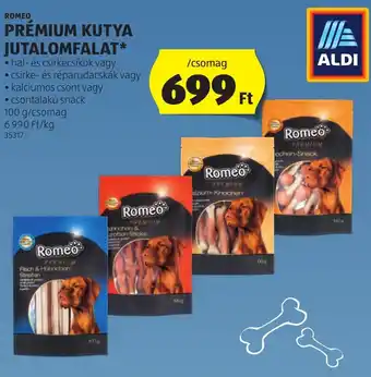 ALDI ROMEO PRÉMIUM KUTYA JUTALOMFALAT 100g ajánlat