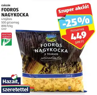 ALDI CSÁSZÁR FODROS NAGYKOCKA 500g ajánlat
