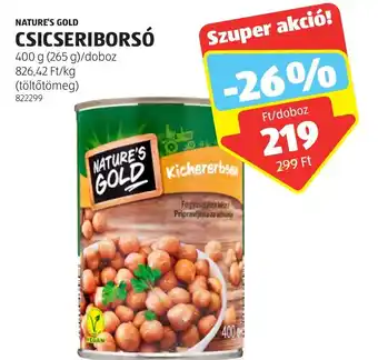 ALDI NATURE S GOLD CSICSERIBORSÓ 400g ajánlat