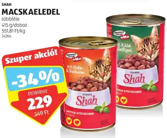 ALDI SHAH MACSKAELEDEL 415g ajánlat