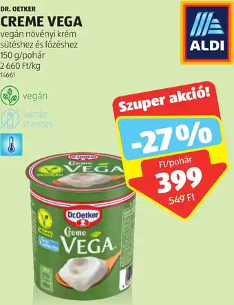 ALDI DR OETKER CREME VEGA 150g ajánlat