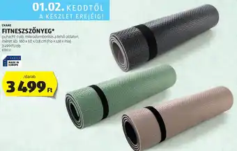 ALDI CRANE FITNESZSZŐNYEG ajánlat
