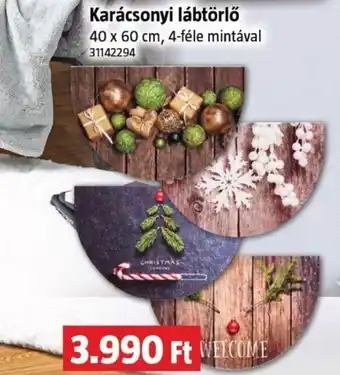 Karácsonyi lábtörlő