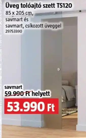 Üveg tolóajtó szett TS120