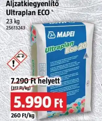 Aljzatkiegyenlítő Ultraplan ECO 23kg