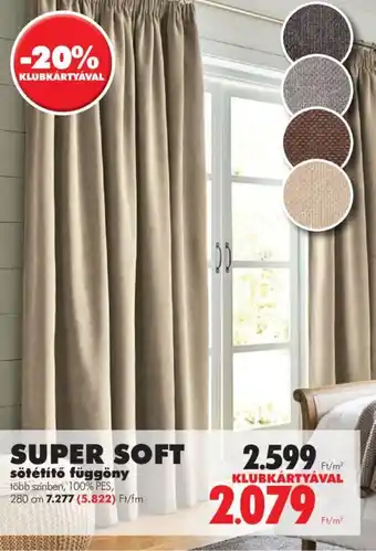 SUPER SOFT sötétítő függöny