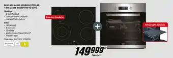 MediaMarkt BEKO HIC 64402 KERÁMIA FŐZŐLAP BIM 22305 X BEÉPÍTHETŐ SÜTŐ ajánlat