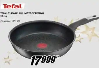 MediaMarkt TEFAL G2550672 UNLIMITED SERPENYŐ 28 cm ajánlat