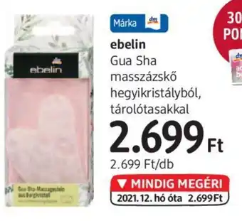 ebelin Gua Sha masszázskő hegyikristályból stb. 1 db