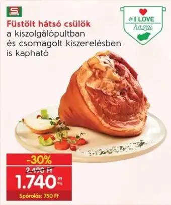 Füstölt hátsó csülök 1 kg