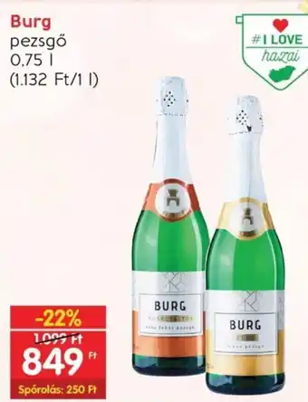 Spar Burg pezsgő 0,75 I ajánlat