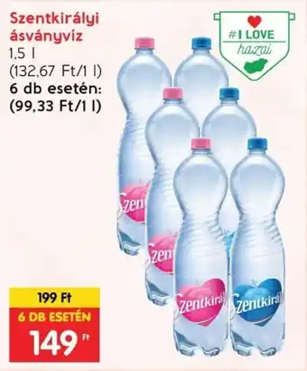 Spar Szentkirályi ásványvíz 1,5 l ajánlat