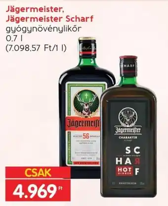 Spar Jägermeister, Jägermeister Scharf 0,7 l ajánlat