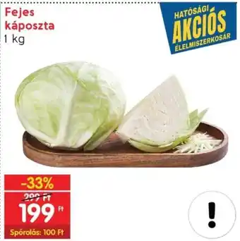 Spar Fejes káposzta 1 kg ajánlat