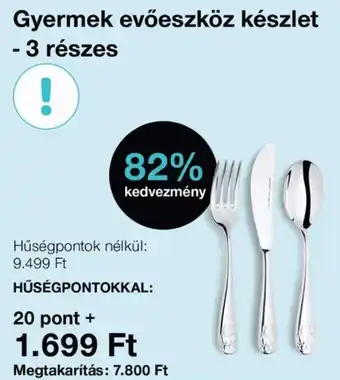 Spar Gyermek evőeszköz készlet - 3 részes ajánlat