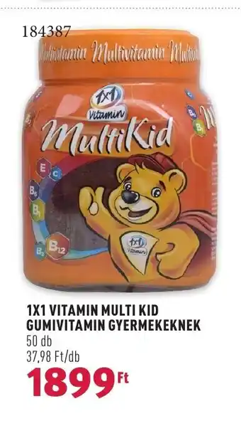 Rossmann 1X1 VITAMIN MULTI KID GUMIVITAMIN GYERMEKEKNEK 50 db ajánlat