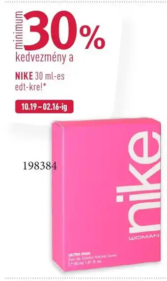 Rossmann NIKE 30 ml-es edt-kre! ajánlat