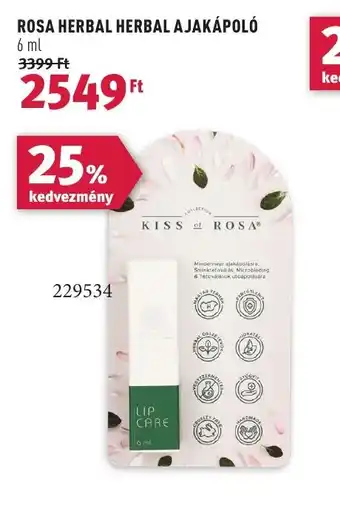 Rossmann ROSA HERBAL HERBAL AJAKÁPOLÓ 6 ml ajánlat
