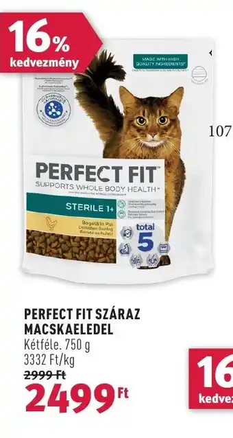 Rossmann PERFECT FIT SZÁRAZ MACSKAELEDEL 750 g ajánlat