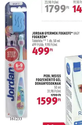 Rossmann JORDAN GYERMEK FOGKEFE FOGKREM 50ml ajánlat