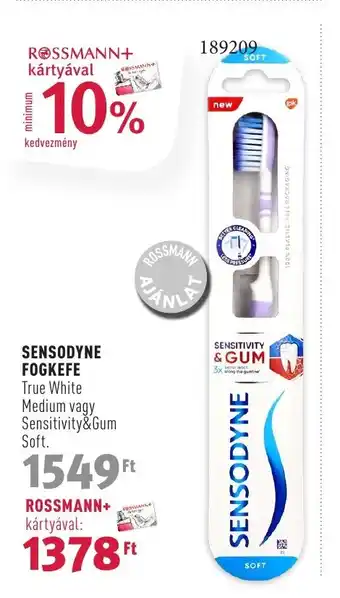 Rossmann SENSODYNE FOGKEFE ajánlat