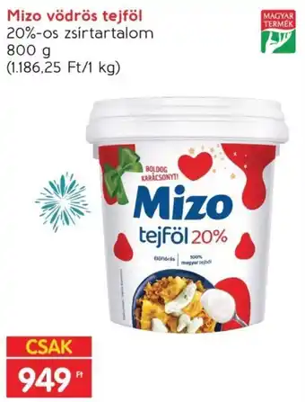 Interspar Mizo vödrös tejföl 20% 800g ajánlat