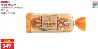 Interspar Toast kenyér 500g ajánlat