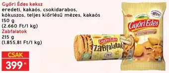 Interspar Győri Édes keksz 150g/Zabfalatok 215g ajánlat