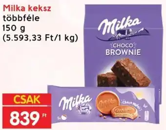 Milka keksz többféle 150g