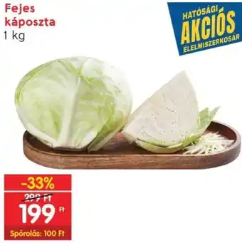 Interspar Fejes káposzta 1kg ajánlat