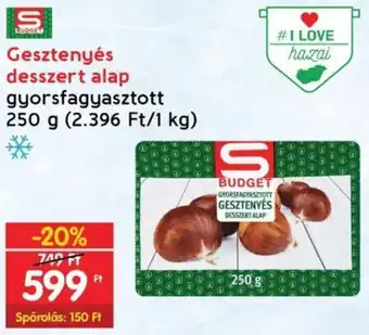 Interspar Gesztenyés desszert alap 250g ajánlat