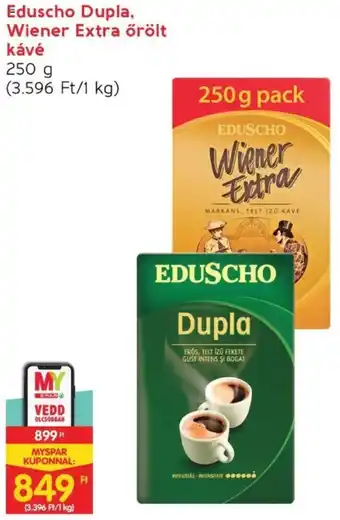 Interspar Eduscho Dupla, Wiener Extra őrölt kávé 250g ajánlat