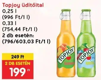 Topjoy üdítőital 0,25l/0,33l/2db sesten