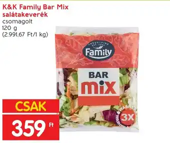 K&K Family Bar Mix salátakeverék 120g