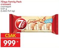 Interspar 7Days Family Pack croissant 5x37g ajánlat