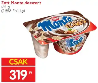 Interspar Zott Monte desszert 125g ajánlat