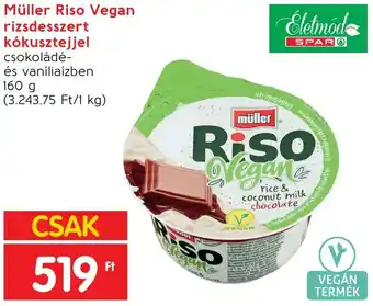 Müller Riso Vegan rizsdesszert kókusztejjel 160g