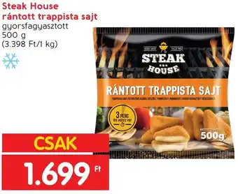 Interspar Steak House rántott trappista sajt 500g ajánlat