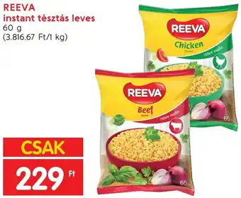 Interspar REEVA instant tésztás leves 60g ajánlat