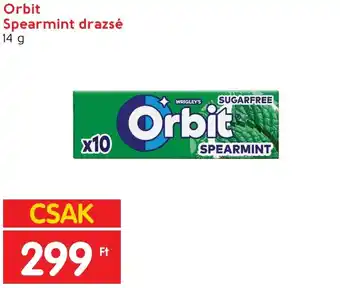 Orbit Spearmint drazsé 14g