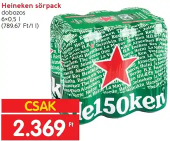 Interspar Heineken sörpack 6x0,5l ajánlat