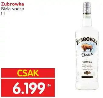 Interspar Zubrowka Biala vodka 1l ajánlat