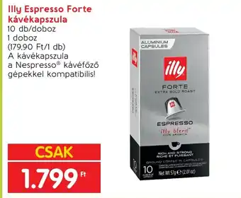 Spar Illy Espresso Forte kávékapszula 10 db ajánlat