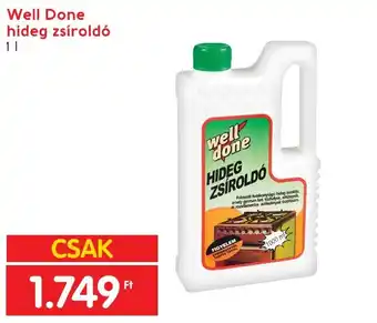 Well Done hideg zsíroldó 1 l