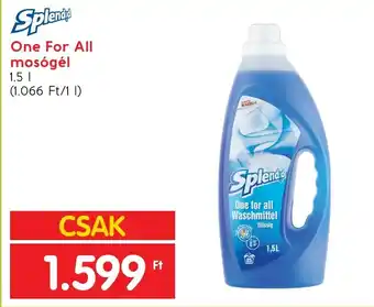 Splend One For All mosógél 1,5 l