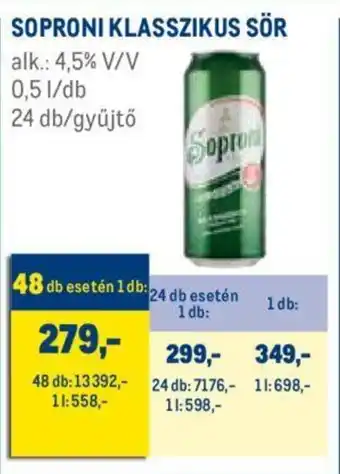 SOPRONI KLASSZIKUS SÖR 0,5 l
