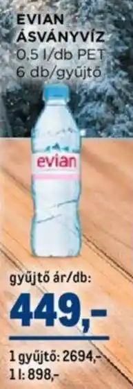Metro EVIAN ÁSVÁNYVÍZ 0,5 l ajánlat