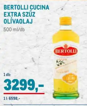BERTOLLI CUCINA EXTRA SZŰZ OLÍVAOLAJ 500 ml